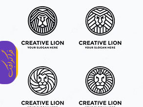 دانلود لوگو های سر شیر - Lion Head Logos - شماره 2