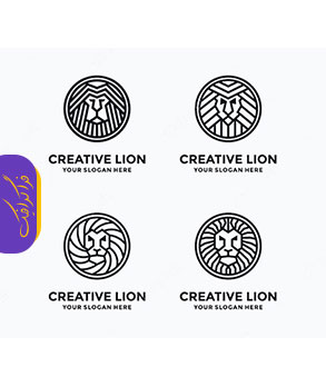 دانلود لوگو های سر شیر - Lion Head Logos - شماره 2