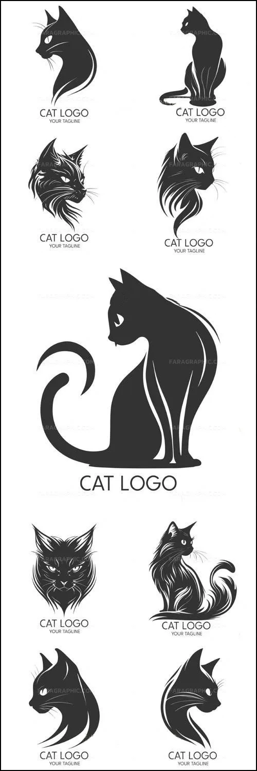 دانلود 9 لوگو گربه - Cat Logos