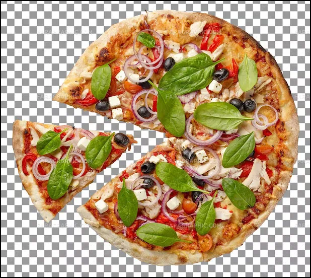 دانلود فایل لایه باز فتوشاپ تصویر پیتزا