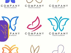 دانلود لوگو های پروانه - Butterfly Logos - شماره 4