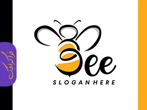 دانلود لوگو حرف b و زنبور عسل